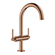 Grohe Waschtisch-Zweigriff-Armatur Atrio 1/2", L, mit Hebelgriffen, warm sunset
