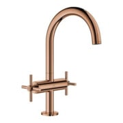 Grohe Waschtisch-Zweigriff-Armatur Atrio 1/2", L, mit Kreuzgriffen, warm sunset