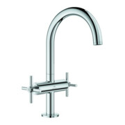 Grohe Waschtisch-Zweigriff-Armatur Atrio 1/2", L-Size, mit Kreuzgriffen, chrom