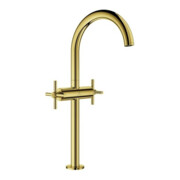 Grohe Waschtisch-Zweigriff-Armatur Atrio 1/2", XL, mit Kreuzgriffen, cool sunrise