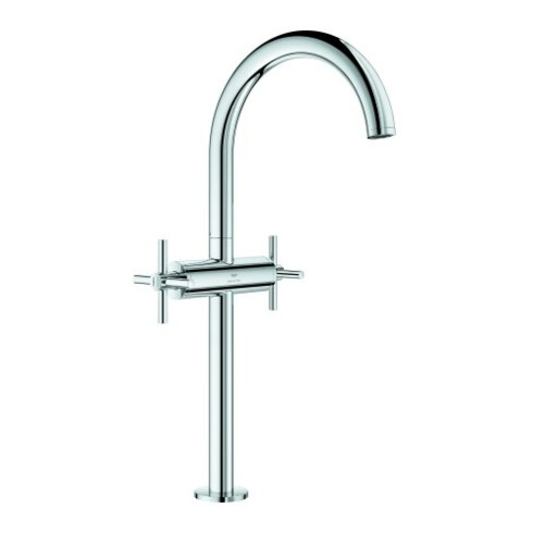 Grohe Waschtisch-Zweigriff-Armatur Atrio 1/2", XL-Size, mit Kreuzgriffen, chrom