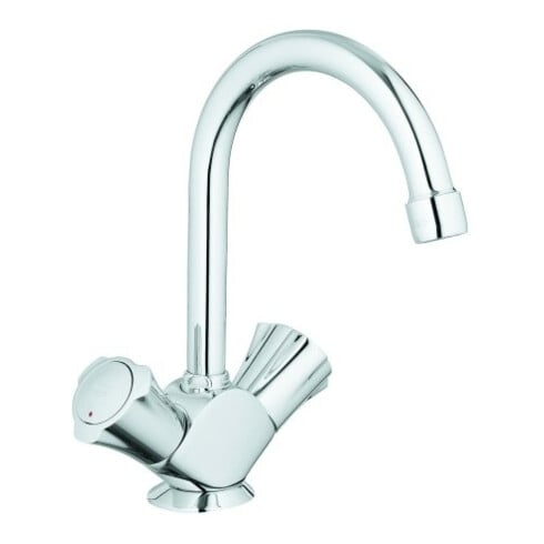 Grohe Waschtisch-Zweigriff-Armatur Costa 1/2", m Abl.garn, schwenkb. Rohrausl, ch