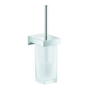 Grohe Ensemble brosse WC Selection Cube, fixation murale, chrome