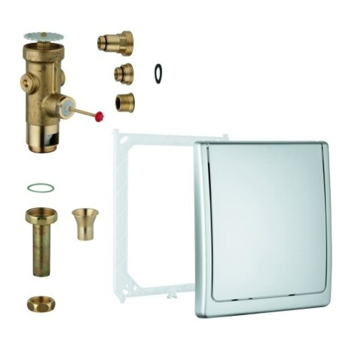 Grohe Chasse d'eau à pression 3/4", sans pré-siphon, réglable 6-9 l, chromé