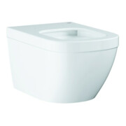 Grohe WC mural, cuvette suspendue à chasse profonde Euro, céramique sans rebord, sortie horizontale, blanc alpin