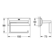 Grohe WC-Papierhalter ALLURE BRILLIANT chrom-2