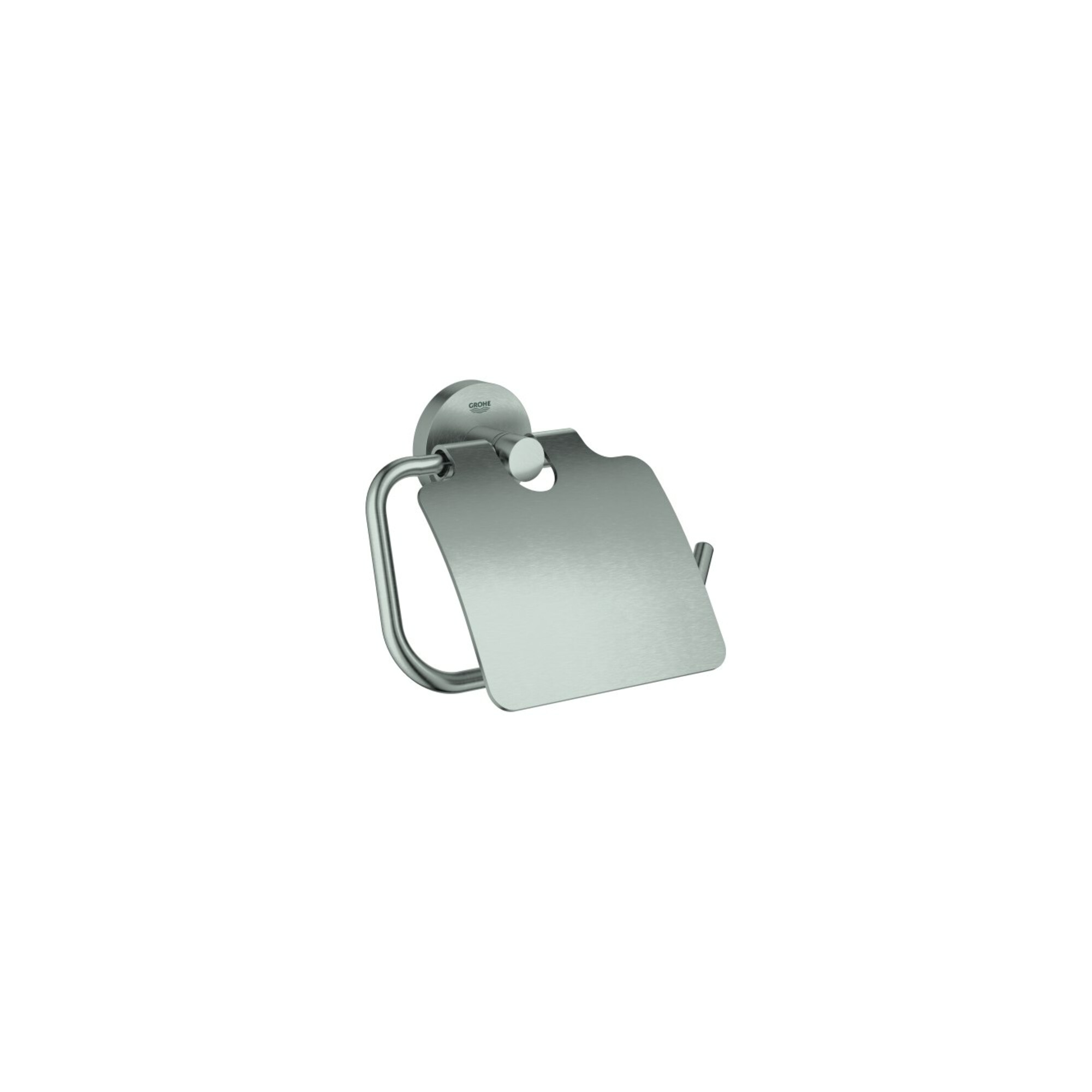 Grohe WC-Papierhalter Essentials m D., verdeckte Befestigung, supersteel
