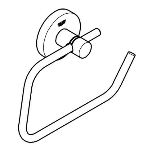Grohe WC-Papierhalter ESSENTIALS ohne Deckel chrom