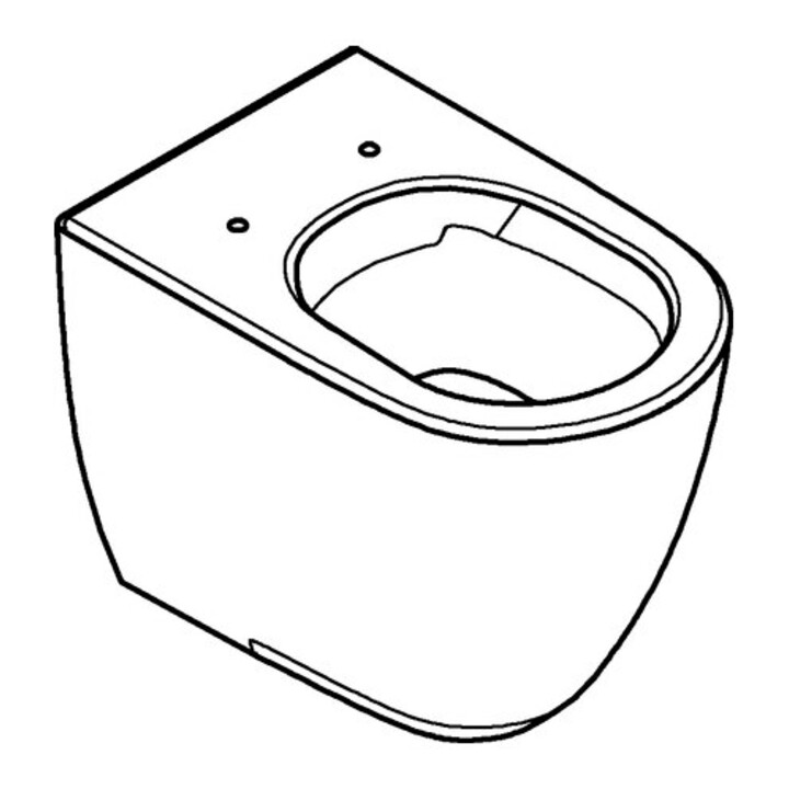 Grohe WC sur pied, céramique Essence sans rebord, évacuation universelle, blanc alpin