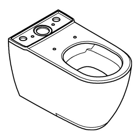 Grohe WC sur pied Essence céramique sans rebord de chasse, sortie universelle, blanc alpin