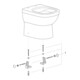 GROHE WC suspendu à chasse profonde Euro sans bride blanc alpin sortie universelle 3/5 l