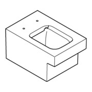 Grohe WC suspendu, cuvette à chasse profonde Cube céramique alp-we PureGuard, sans rebord, évacuation horizontale-3