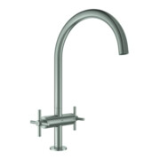 Grohe Zweigriff-Spültischarmatur Atrio 1/2", supersteel