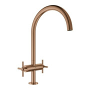 Grohe Zweigriff-Spültischarmatur Atrio 1/2", warm sunset gebürstet