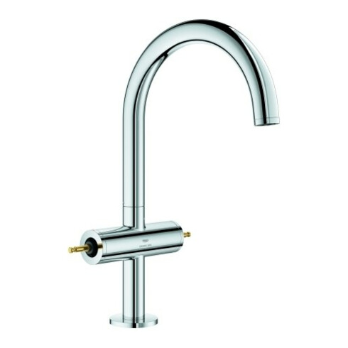 Grohe Zweigriff-Waschtisch-Einlochbatterie Atrio Priv. Coll. 1/2", L-Size, chrom