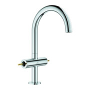 Grohe Zweigriff-Waschtisch-Einlochbatterie Atrio Priv. Coll. 1/2", L-Size, chrom