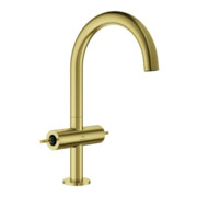 Grohe Zweigriff-Waschtisch-Einlochbatterie Atrio Priv. Coll. 1/2", L-Size, cool sunrise gebürstet