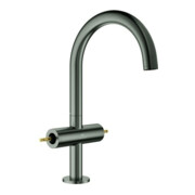 Grohe Zweigriff-Waschtisch-Einlochbatterie Atrio Priv. Coll. 1/2", L-Size, hard graphite gebürstet
