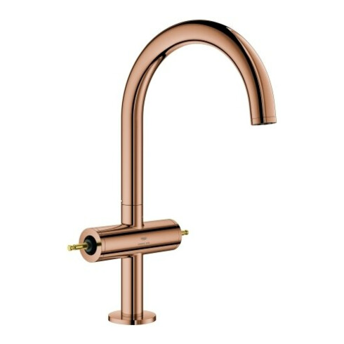 Grohe Zweigriff-Waschtisch-Einlochbatterie Atrio Priv. Coll. 1/2", L-Size, warm sunset