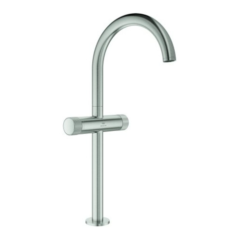 Grohe Zweigriff-Waschtisch-Einlochbatterie Atrio Priv. Coll. 1/2", XL-Size, supersteel