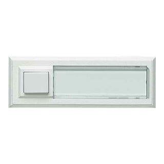 Grothe Bouton d'appel AP simple 32x90x18mm, blanc, éclairé ETA 2132A