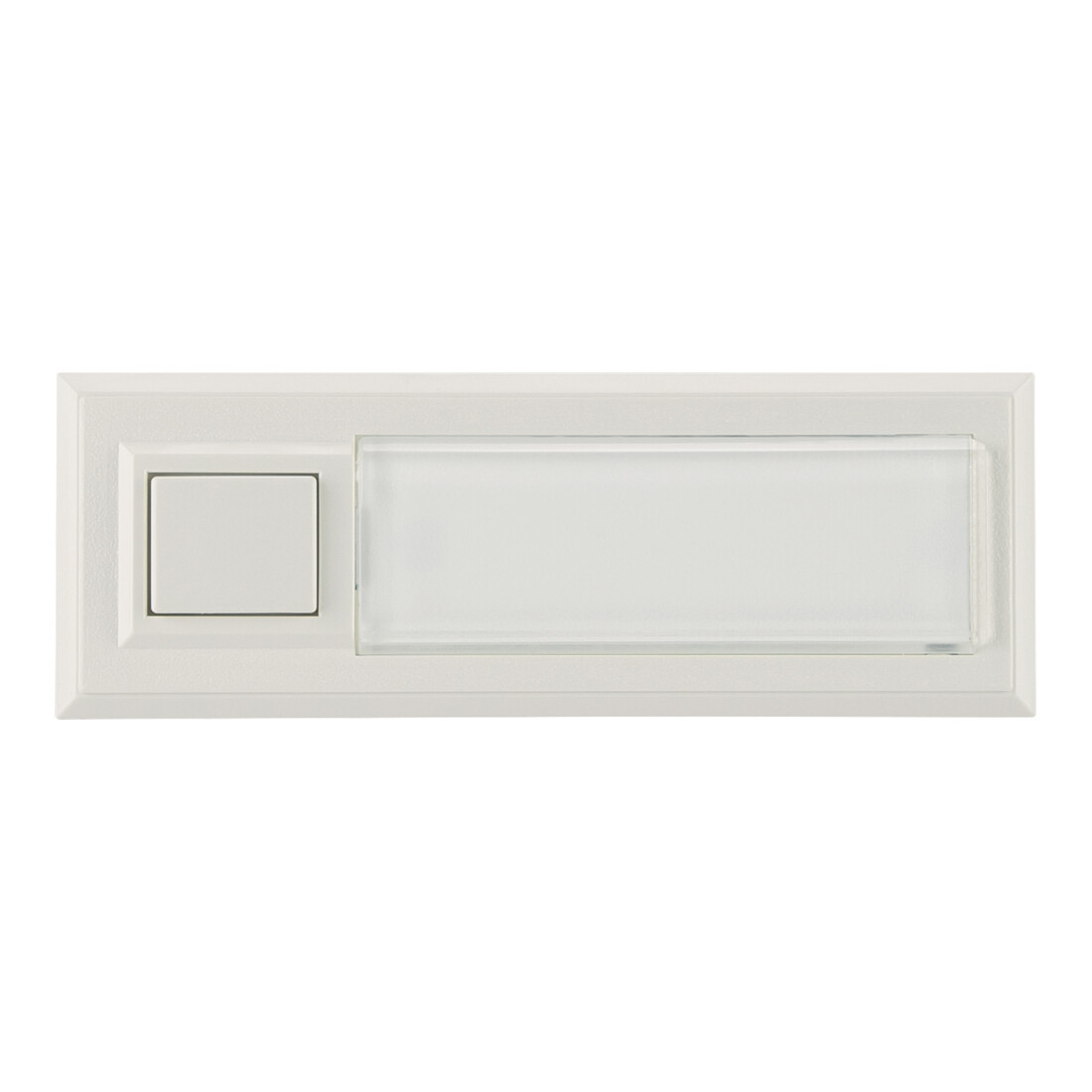 Grothe Bouton d'appel AP simple 32x90x18mm, blanc, éclairé ETA 2132A