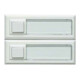 Grothe Bouton d'appel AP simple 32x90x18mm, blanc, éclairé ETA 2132A
