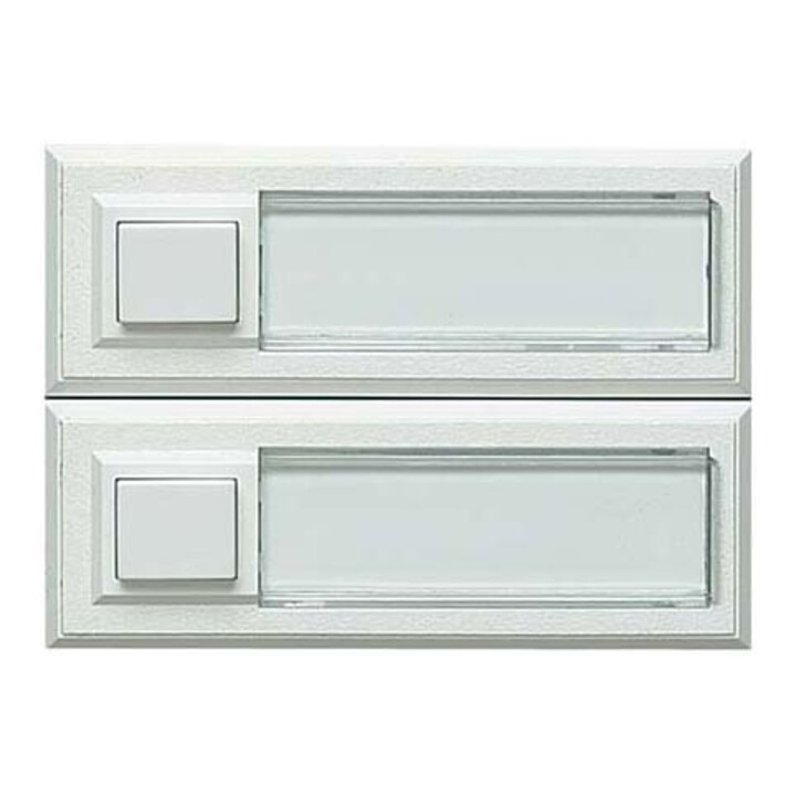 Grothe Bouton d'appel AP simple 32x90x18mm, blanc, éclairé ETA 2132A
