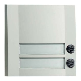 Grothe Bouton d'appel double 90x90x18,5mm, blanc/noir DOMOLUX DUO