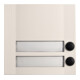 Grothe Bouton d'appel double 90x90x18,5mm, blanc/noir DOMOLUX DUO