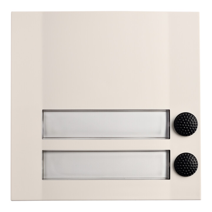 Grothe Bouton d'appel double 90x90x18,5mm, blanc/noir DOMOLUX DUO