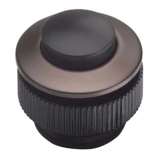 Grothe Bouton d'appel rond 11,5 mm bouton noir, manchon alu PROTACT 420 AL-KS