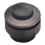 Grothe Bouton d'appel rond 11,5 mm bouton noir, manchon alu PROTACT 420 AL-KS-3