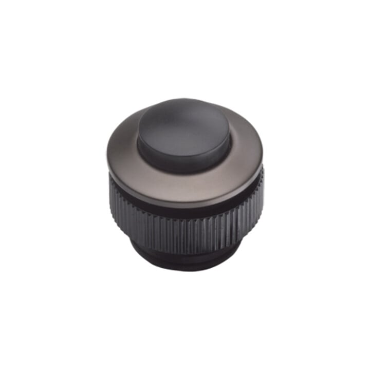 Grothe Bouton d'appel rond 11,5 mm bouton noir, manchon alu PROTACT 420 AL-KS