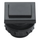 Grothe Bouton de sonnette 13,5x16 mm bouton noir, manchon noir PROTACT 681 KS