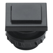 Grothe Bouton de sonnette 13,5x16 mm bouton noir, manchon noir PROTACT 681 KS-3