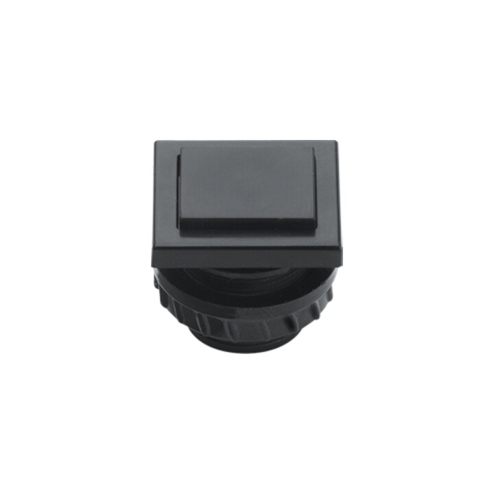 Grothe Bouton de sonnette 13,5x16 mm bouton noir, manchon noir PROTACT 681 KS