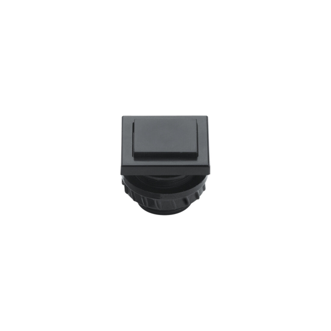 Grothe Bouton de sonnette 13,5x16 mm bouton noir, manchon noir PROTACT 681 KS