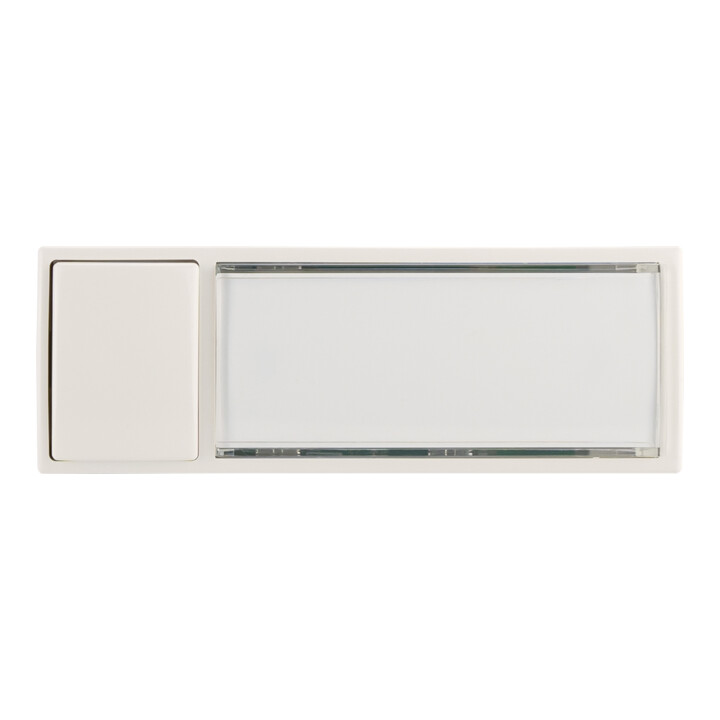 Grothe Bouton de sonnette AP 32x90x18,5mm, blanc MONTILUX 2154