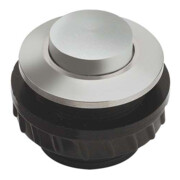 Grothe Bouton de sonnette rond 11,5 mm alu, manchon alu PROTACT 410 AL-1