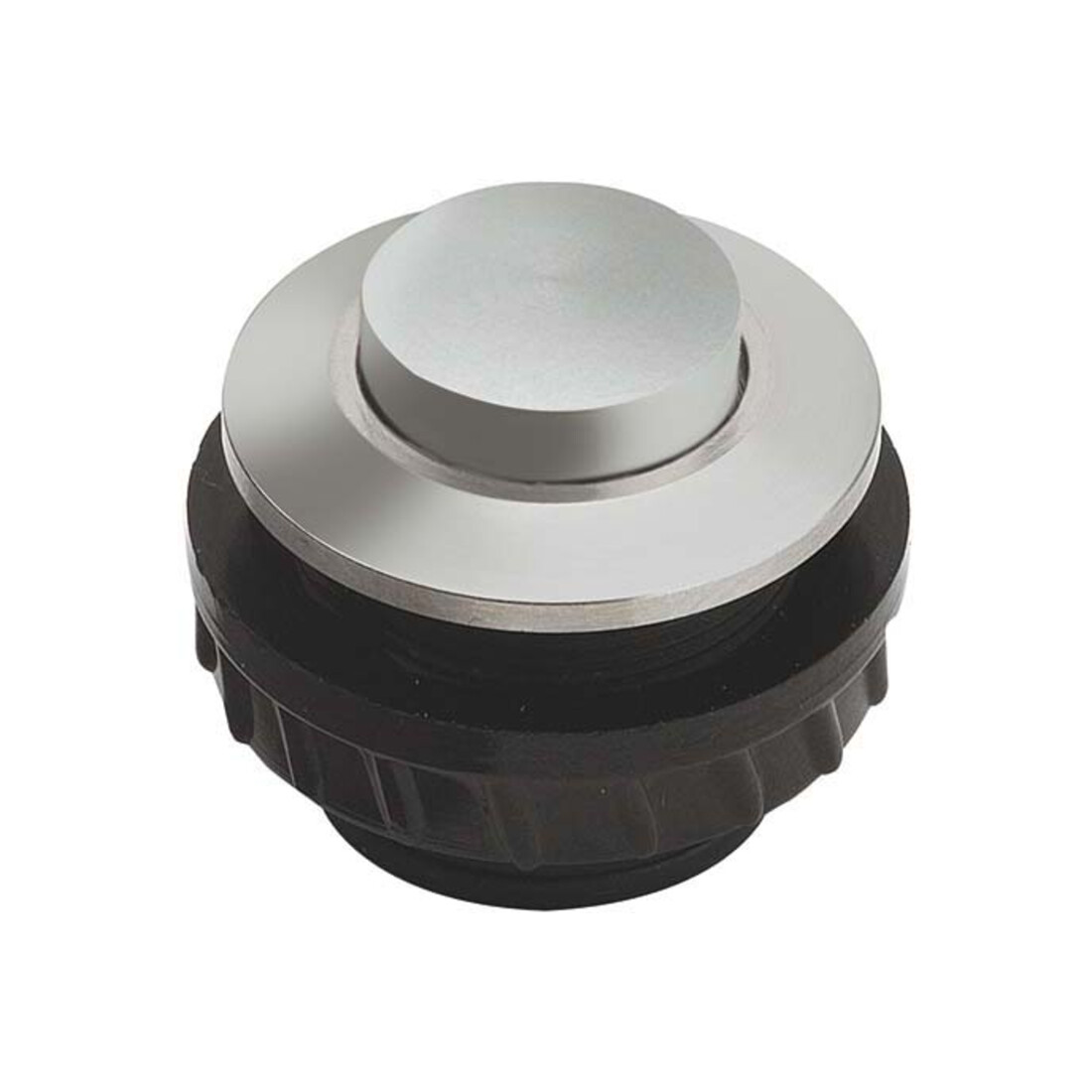 Grothe Bouton de sonnette rond 11,5 mm alu, manchon alu PROTACT 410 AL