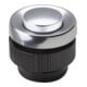 Grothe Bouton de sonnette rond 11,5 mm bouton alu, manchon alu PROTACT 210 AL