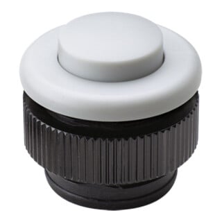 Grothe Bouton de sonnette rond 11,5 mm bouton blanc, manchon blanc PROTACT 381 KS