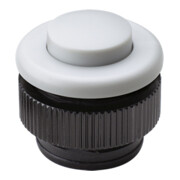 Grothe Bouton de sonnette rond 11,5 mm bouton blanc, manchon blanc PROTACT 381 KS-1
