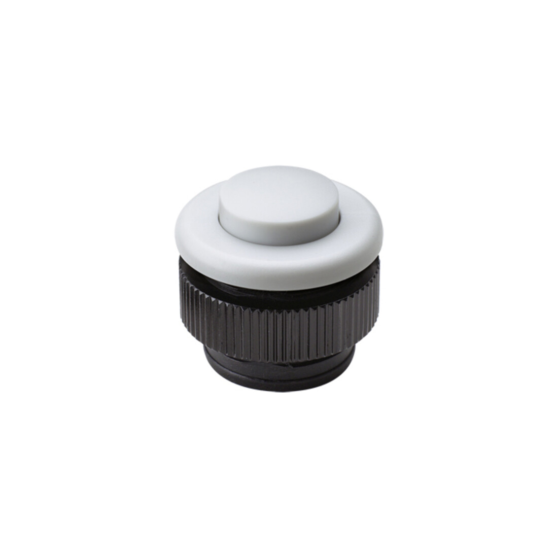 Grothe Bouton de sonnette rond 11,5 mm bouton blanc, manchon blanc PROTACT 381 KS