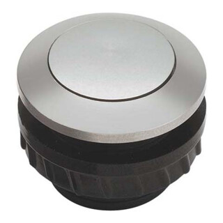 Grothe Bouton de sonnette rond 14,5 mm bouton alu, manchon alu PROTACT 110 AL