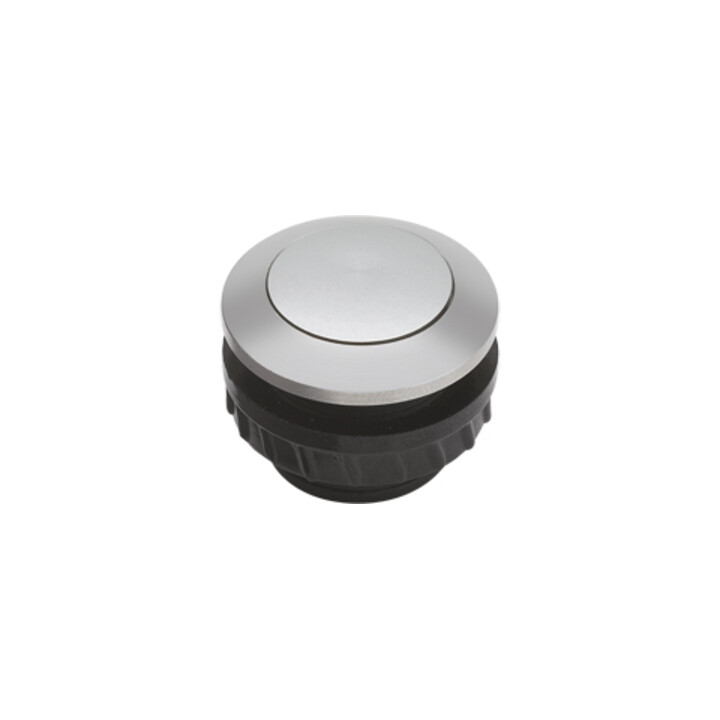 Grothe Bouton de sonnette rond 14,5 mm bouton alu, manchon alu PROTACT 110 AL