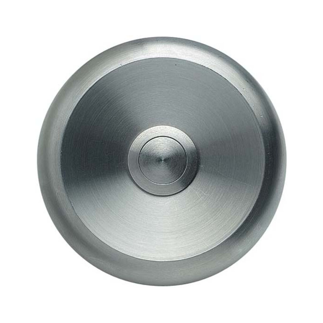 Grothe Bouton de sonnette rond 80 mm, acier inoxydable ETA S 100