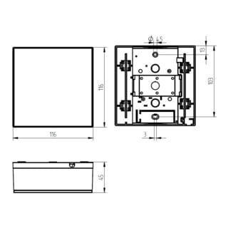 Grothe Carillon 465A-230 230V blanc bimode 70mA avec/blanc