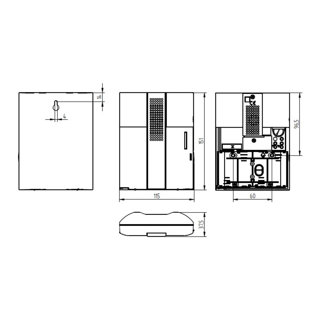 Grothe Carillon électronique Batt.4x1,5V, blanc/argent CROMA 50